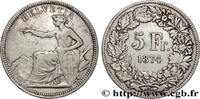 5 Francs Helvetia assise 1874 SCHWEIZ SCHWEIZ Bruxelles 1874 (37mm, 24,79g, 6h) SS