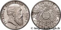 2 Mark Frédéric Ier de Bade 1907 DEUTSCHLAND - BADEN DEUTSCHLAND - BADEN Karlsruhe 1907 (28mm, 11,15g, 12h) fVZ/VZ