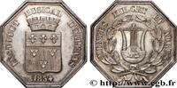 FRANKREICH Jeton octogonal Ar 30, Musique d’Orléans, refrappe ORLÉANAIS 1834 (30,5mm, 13,45g, 12h) -