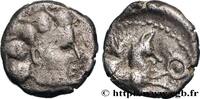 FRANKREICH Denier à la lyre GALLIEN - NORDGALLIEN - ÆDUI (BIBRACTE, Region die Mont-Beuvray) Autun (71) c. avant 52 AC. (13mm, 1,93g, 6h) -