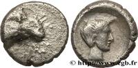 Classic 1 (480 BC to 400 BC) Hemiobole KARIEN - UNBESTIMMTER DYNAST Halicarnasse, Carie c. 395-377 AC. (6,5mm, 0,32g, 3h) -