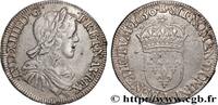 FRANKREICH Demi-écu, portrait à la mèche longue LOUIS XIV THE SUN KING Bayonne 1650 (32,5mm, 13,59g, 6h) -