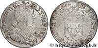 FRANKREICH Demi-écu, portrait à la mèche longue LOUIS XIV THE SUN KING Angers 1653 (31,5mm, 13,48g, 6h) -