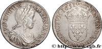 FRANKREICH Demi-écu, portrait à la mèche longue LOUIS XIV THE SUN KING Paris 1651 (32mm, 13,29g, 6h) -