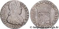 FRANKREICH Demi-écu de Béarn, portait à la mèche longue LOUIS XIV THE SUN KING Pau 1655 (32mm, 12,80g, 6h) -