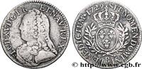 FRANKREICH Cinquième d'écu aux branches d'olivier, buste habi LOUIS XV THE WELL-BELOVED Rouen 1729 (26mm, 5,64g, 6h) -