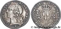 FRANKREICH Vingtième d'écu aux branches d’olivier, tête ceint LOUIS XV THE WELL-BELOVED Metz 1748 (17mm, 1,39g, 6h) -