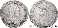 FRANKREICH Sixième d'écu de France LOUIS XV THE WELL-BELOVED Tours 1721 (24mm, 3,98g, 6h) -