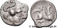 FRANKREICH Denier ou quinaire à la tête casquée GALLIEN - CARNUTES (Region die Beauce) Chartres (28) c. 80-50 AC. (11,5mm, 0,86g, 3h) -
