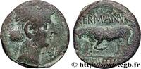 FRANKREICH Bronze GERMANVS INDVTILLI au taureau (Quadrans) GALLIEN - BELGICA - REMI (Region die Reims) Reims (51) c. 10 AC. (17mm, 2,66g, 8h) -