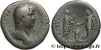THE ANTONINES (96 AD to 192 AD) Sesterce HADRIANUS Rome 136 (32,5mm, 25,69g, 6h) -