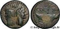THE JULIO-CLAUDIANS (27 BC to 69 AD) Dupondius COL NEM (as) AUGUSTE et AGRIPPA Nîmes, Gaule c. 10 AC. - 10 AD. (25mm, 13,37g, 12h) -