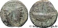 THE JULIO-CLAUDIANS (27 BC to 69 AD) Dupondius COL NEM (as) AUGUSTE et AGRIPPA Nîmes, Gaule c. 10 AC. - 10 AD. (25mm, 12,07g, 5h) -