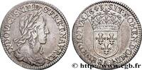 FRANKREICH Douzième d'écu, buste drapé et cuirassé (2e buste LOUIS XIII Paris, Monnaie du Louvre 1643 (19,5mm, 2,23g, 6h) -