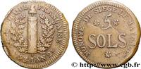 FRANKREICH 5 sols SIEGE OF MAINZ Mayence 1793 (31mm, 19,83g, 12h) -