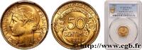 FRANKREICH 50 centimes Morlon, avec raisin, 9 et 2 ouverts DRITTE FRANZOSISCHE REPUBLIK 1932 (18mm, 2,0g, 6h) -