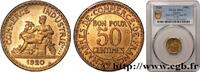 FRANKREICH Essai-piéfort de 50 centimes Chambres de commerce DRITTE FRANZOSISCHE REPUBLIK Paris 1920 (18mm, 4g, 12h) -