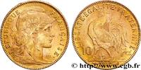FRANKREICH 10 francs Coq DRITTE FRANZOSISCHE REPUBLIK Paris 1910 (19mm, 3,22g, 6h) -