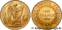 FRANKREICH 100 francs or Génie, tranche inscrite en relief Di DRITTE FRANZOSISCHE REPUBLIK Paris 1886 (35mm, 32,22g, 6h) -