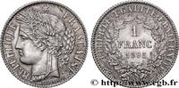 FRANKREICH 1 franc Cérès, IIIe République DRITTE FRANZOSISCHE REPUBLIK Paris 1895 (23mm, 5,00g, 6h) -
