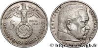 DEUTSCHLAND 5 Reichsmark Maréchal Paul von Hindenburg DEUTSCHLAND Stuttgart 1937 (29mm, 14,00g, 12h) -