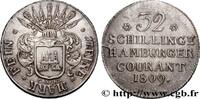 DEUTSCHLAND - HAMBURG GEBIET 32 schillings, 2e type DEUTSCHLAND - HAMBURG GEBIET Hambourg 1809 (33mm, 14,26g, 12h) -