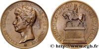 FRANKREICH Médaille, Charles Mercier Dupaty, Statue équestre MONUMENTS 75 - Paris 1829 (50mm, 54,85g, 12h) -