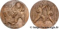 FRANKREICH Médaille, Karaté SPORTS Monnaie de Paris 1974 (67,5mm, 202,39g, 12h) -