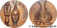 FRANKREICH Médaille, Bambara AFRIQUE Monnaie de Paris 1974 (77mm, 232,50g, 12h) -