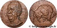 FRANKREICH Médaille, Abram Krol ARTISTES : MUSICIENS, PEINTRES, SCULPTEURS Monnaie de Paris 1975 (72mm, 169,10g, 12h) -