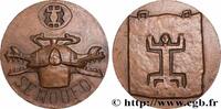 FRANKREICH Médaille, Les Senoufo AFRIQUE Monnaie de Paris 1976 (76,5mm, 248,84g, 12h) -
