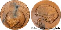 FRANKREICH Médaille, Le hérisson ANIMAUX Monnaie de Paris 1982 (67,5mm, 189,19g, 12h) -