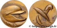 FRANKREICH Médaille animalière - Dauphin ANIMAUX Monnaie de Paris 1978 (81mm, 219,30g, 12h) -