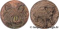 FRANKREICH Médaille animalière, Le terrier du Yorkshire ANIMAUX Monnaie de Paris 1974 (52mm, 104,29g, 12h) -