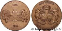 FRANKREICH Médaille, Centenaire d’Antverpia Leven ASSURANCES 1985 (49,5mm, 57,72g, 12h) -