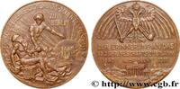 FRANKREICH Médaille, 50e anniversaire Deutsche Feuerversicher ASSURANCES Allemagne, Berlin 1910 (50mm, 52,07g, 12h) -