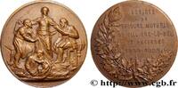 FRANKREICH Médaille, 75e anniversaire des Secours mutuels de ASSURANCES 95 - Villiers-le-Bel 1925 (32,5mm, 16,08g, 12h) -