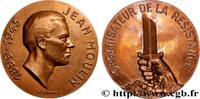 FRANKREICH Médaille, Jean Moulin RÉSISTANCE Monnaie de Paris n.d. (67mm, 179,22g, 12h) -