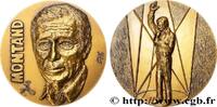 FRANKREICH Médaille, Yves Montand ARTISTES : MUSICIENS, PEINTRES, SCULPTEURS Monnaie de Paris n.d. (67,5mm, 173,70g, 12h) -