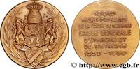 FRANKREICH Médaille, Centenaire de la Caisse générale d’éparg ASSURANCES 1950 (41,5mm, 31,66g, 12h) -