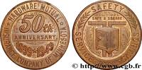 FRANKREICH Médaille, Cinquantenaire de la Hardware Mutual Ins ASSURANCES 1949 (30,5mm, 10,14g, 12h) -