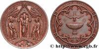 FRANKREICH Médaille de Baptême, Communion et Confirmation RELIGIONS (1863-1876) (50,5mm, 66,76g, 12h) -