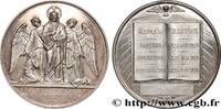 FRANKREICH Médaille de baptême, communion et confirmation RELIGIONS (1866-1879) (51mm, 60,92g, 12h) -