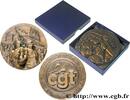 FRANKREICH Médaille, 100e anniversaire du Syndicat ouvrier de ASSOCIATIONS PROFESSIONNELLES - SYNDICATS Monnaie de Paris 1999 (82,5mm, 405,90g, 12h) -