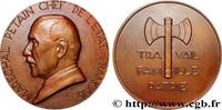 FRANKREICH Médaille du maréchal Pétain, Travail, famille et p ÉTAT FRANÇAIS 1941 (68mm, 142,48g, 12h) -
