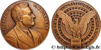 FRANKREICH Médaille, Franklin Roosevelt PRÉSIDENTS Monnaie de Paris (1935) (68mm, 167,10g, 12h) -