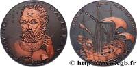 FRANKREICH Médaille, Fernand de Magellan, n°61 MER ET MARINE : PAQUEBOTS, NAVIRES, BATEAUX Monnaie de Paris 1983 (85mm, 245,13g, 12h) -