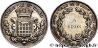 FRANKREICH Médaille, Grand concours musical MUSIQUE, ARTS ET CONCERTS 35 - Saint-Malo 1885 (47mm, 46,54g, 12h) -
