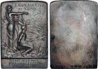 FRANKREICH Plaquette, Mariage civil AMOUR ET MARIAGE 1911 (71mm, 72,23g, 12h) -