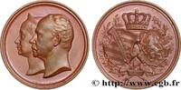 FRANKREICH Médaille, Noces d’or de Carl Alexander Sachsen-Wei AMOUR ET MARIAGE 1892 (49,5mm, 68,26g, 12h) -